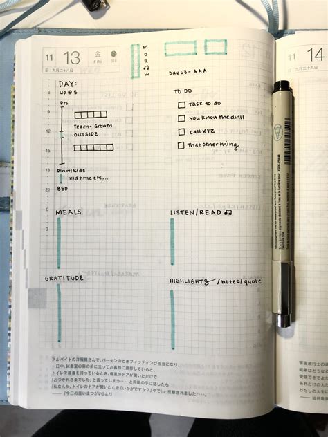 Day 161 Hobonichi Daily Planner Layouts Artofit