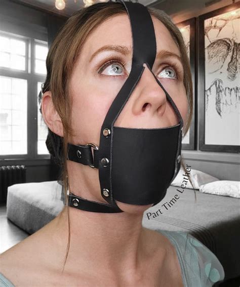 Panel Gag Harness Leather Silicone Ball Mature Etsy