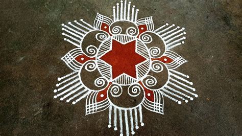 Easy Star Padi Kolam Aavani Maatha Special Kolam Pandaga Muggullu