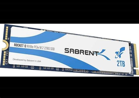 2 TB SABRENT Rocket Q SSD PCIe NVMe 2280 PCIe M 2 3300MBs High Speed