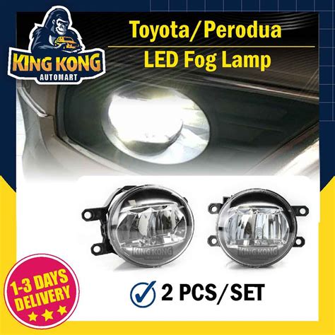 Toyota Perodua Led Fog Lamp Vellfire Camry Altis Vios Hilux Myvi