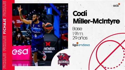 Codi Miller Mcintyre Poder O F Sico Para Baskonia Liga Endesa