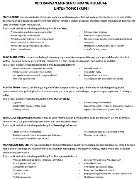 Format Penulisan Skripsi Terbaru Berbagi Informasi