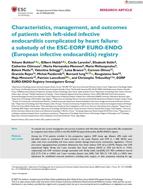 PDF Characteristics Management And Outcomes Of Patients With Left