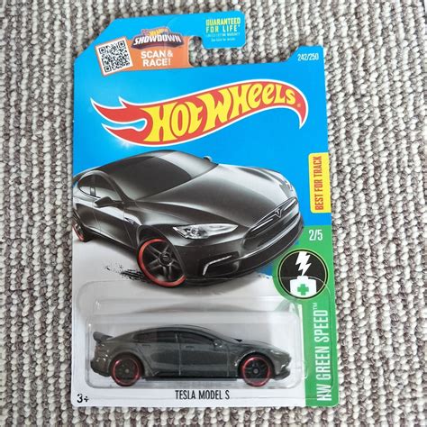 Hot Wheels Tesla Model S Gris foncé HW Green Speed Perfect Etsy France