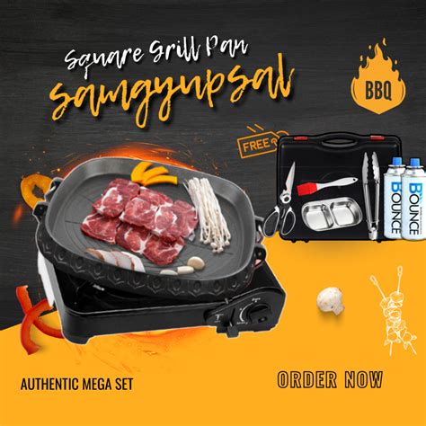 FAST DELIVERY Korean Samgyupsal Authentic Mega Set W FREEBIES BBQ