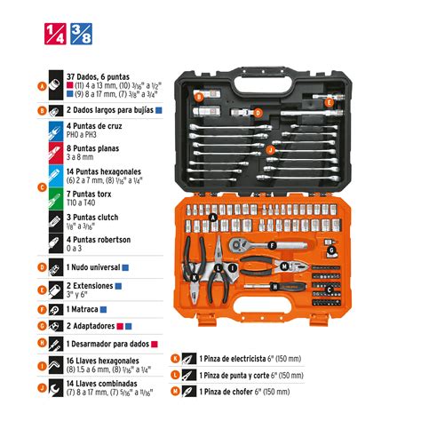 Ficha Tecnica Juego De Herramientas Y Mixtas Para Mec Nico
