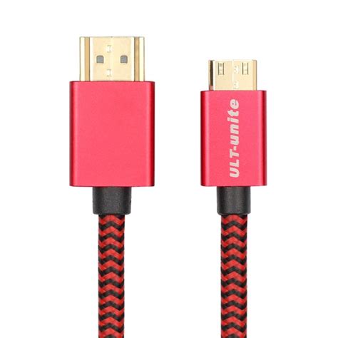 ULT Unite Gold Plated Head HDMI 2 0 Male To Mini HDMI Male Nylon