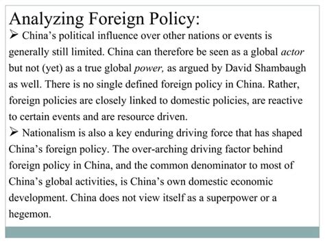 Foreign policy of china