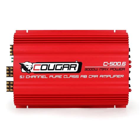 Шестиканальный усилитель Cougar C500.6 (3000W 6 каналов)