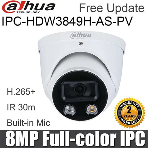 Original Dahua Mp Ip Camera Ipc Hdw H As Pv K Full Color Active