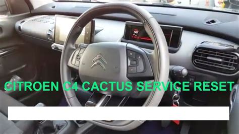 How To Reset Service Light On Citroen C4 Cactus 2015 2016 2014 YouTube