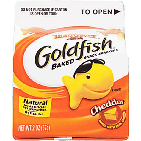 Goldfish Snack Crackers Baked Cheddar Shop New Pioneer