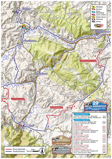 Rally Adriatico Elenco Iscritti Tabella Tempi E Distanze Mappe