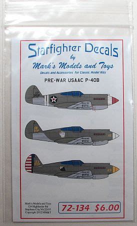 Internet Modeler Starfighter Decals Pre War Usaac P B Decals