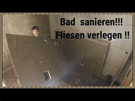 Bad Sanierung Fliesen Verlegen Preiswert Sanieren YouTube