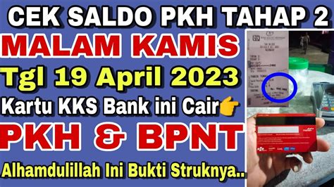 Cek Saldo Pkh Malam Ini Kartu Kks Bank Ini Cair Alhamdulillah Ini