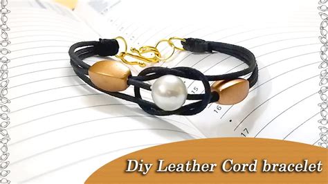 Diy Leather Cord Bracelet Easy Handmade Bracelet Youtube