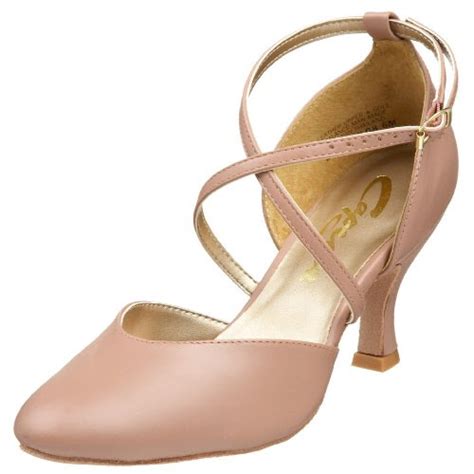 Dance Shoes Capezio Womens Br09 X Strap 2 5 Flared Heel Shoe