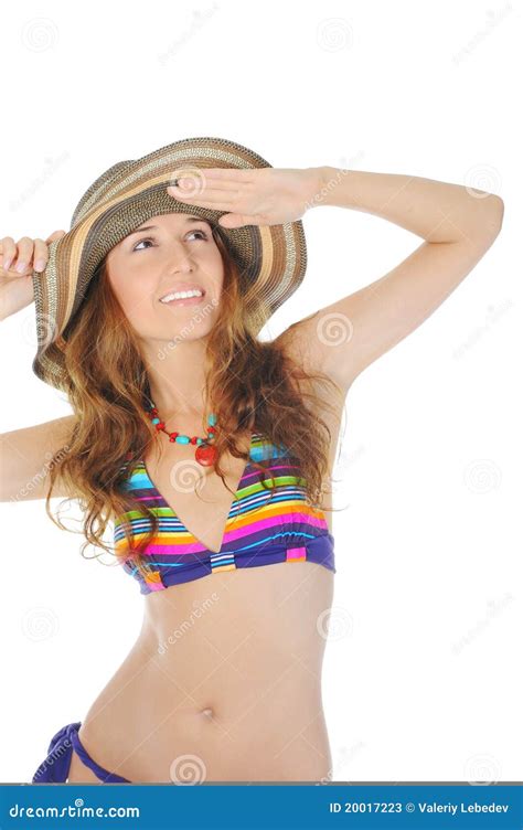 Baumuster In Einem Bikini Stockbild Bild Von Gesund