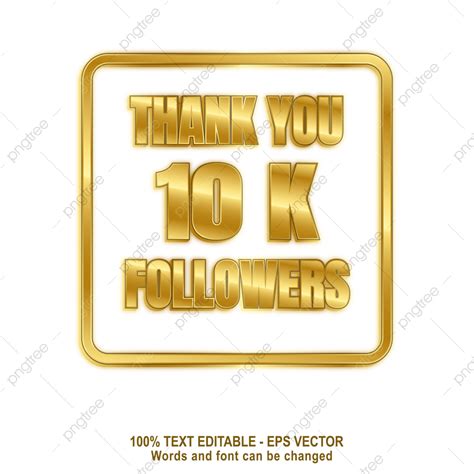 10k Followers Vector Art PNG Frame Of 10k Followers 10k Followers