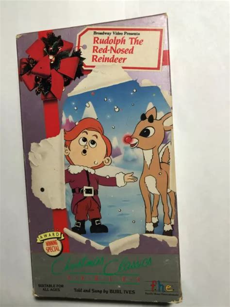 Rudolph The Red Nosed Reindeer Christmas Classics Vhs Broadway Video