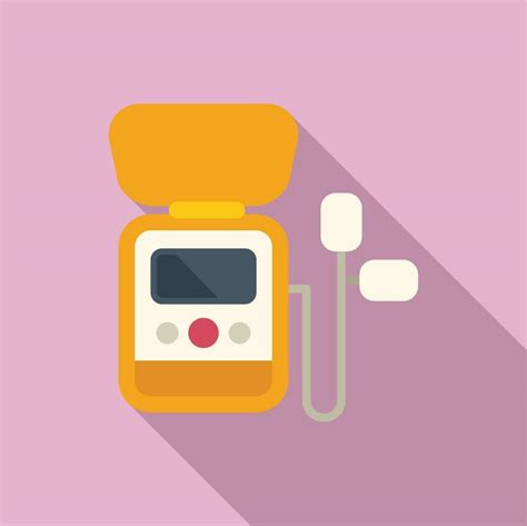 Modern Defib Icon Flat Vector Portable Medical Device 35018771 Vector Art At Vecteezy