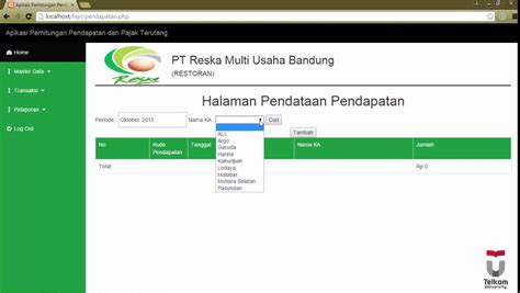 Demo Aplikasi Proyek Akhir Fajri Ivananda Youtube