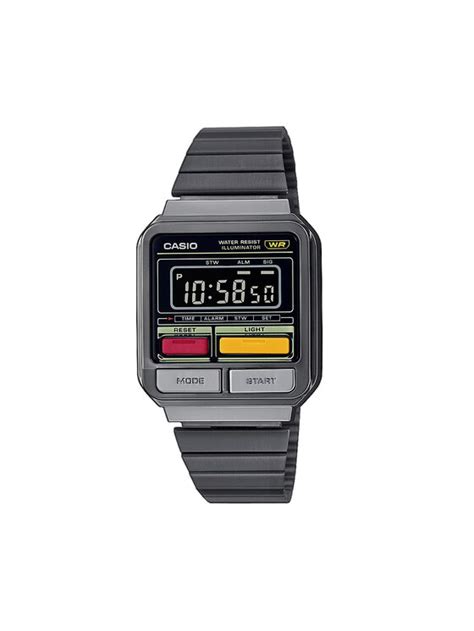 Casio Montre Vintage 80s A120WEGG 1BEF Gris Modivo Fr