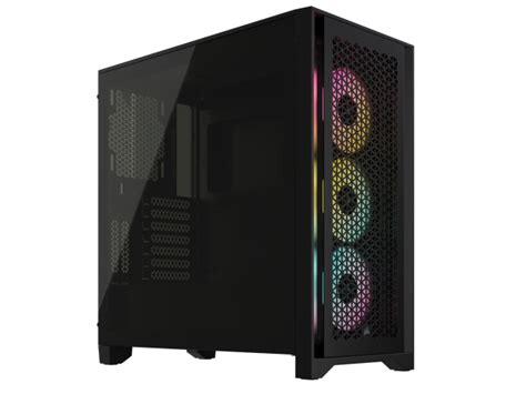 Corsair Icue 4000d Rgb Airflow Mid Tower Case Black 3x Af120 Rgb