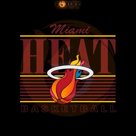 Miami Heat NBA 2023 Basketball Team SVG Graphic Design Files