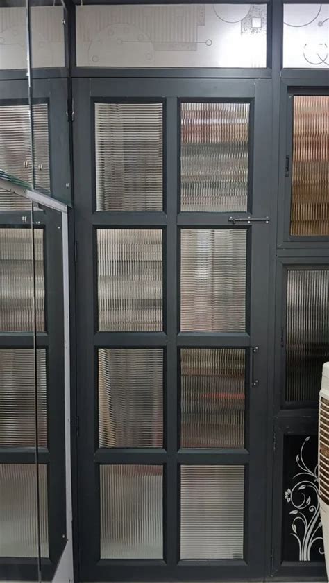 hinged fluted glass door  home  rs sq ft  gurugram id