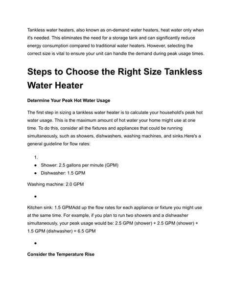 Ppt How To Choose The Right Size Tankless Water Heater For Your Home Powerpoint Presentation