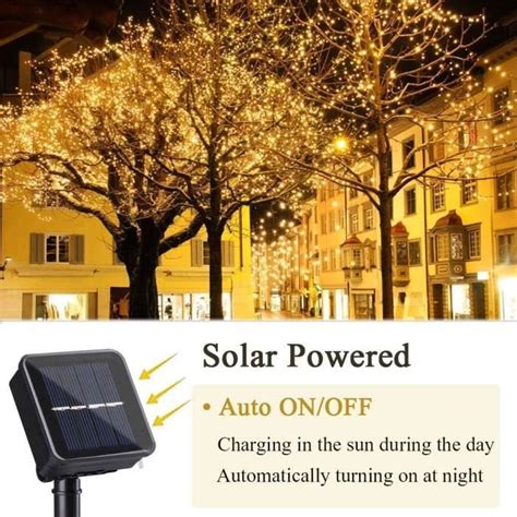 Lot De Guirlande Lumineuse Exterieure Solaire M Led Guirlande