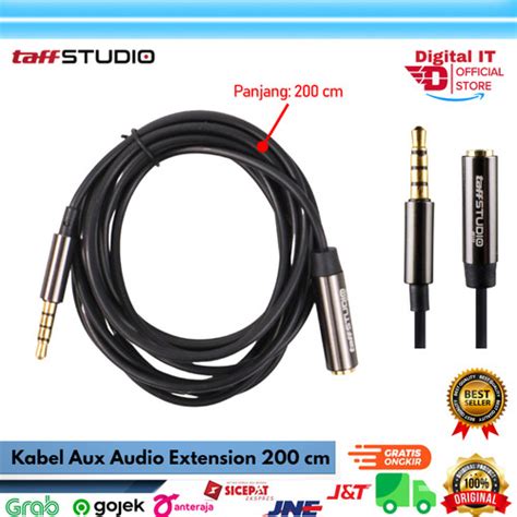 Jual Kabel Aux Audio Extension Konektor Jack Mm Male To Female