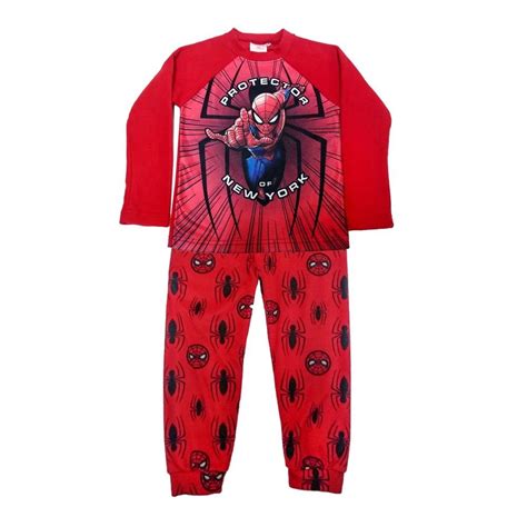 Pijama Movis Talla 4 Manga Larga Estampado Spiderman Rojo Walmart