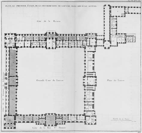 A Plan Of The Louvres Cour Carr E And The Making Of The Architecture