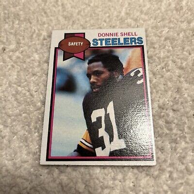 Vintage Topps Donnie Shell Pittsburgh Steelers S Nfl Hof Nrmt