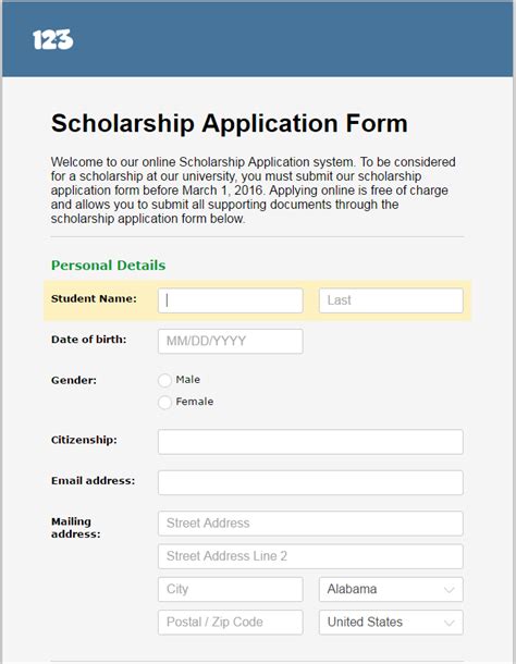 Tuesday Template Managing Scholarship Applications Online