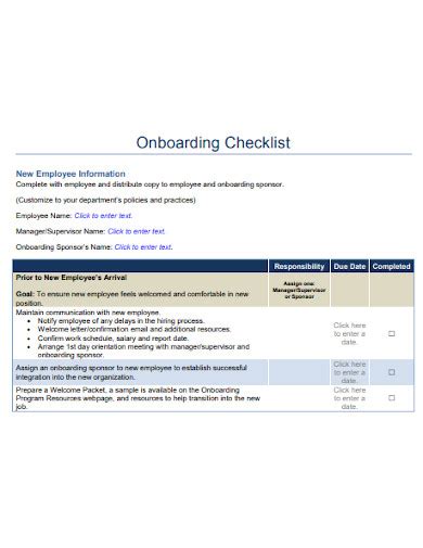 Onboarding Checklist - 16+ Examples, Format, How To Create, Pdf