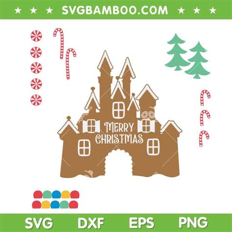 Disney Gingerbread House SVG PNG