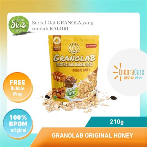 Jual Granolab Muesli Original Honey Australian Baked Oats 210 G