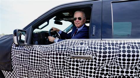 Fact Check Biden Drove Fords New F 150 Electric Truck