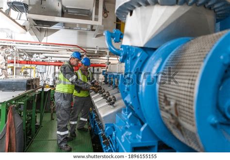 Crew Working Engine Room On Ship Stock Photo 1896155155 | Shutterstock