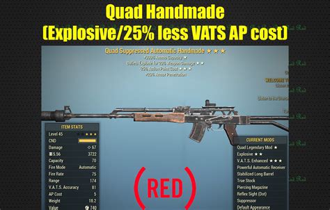 Buy Quad Handmade Explosive L In Fallout Items Offer