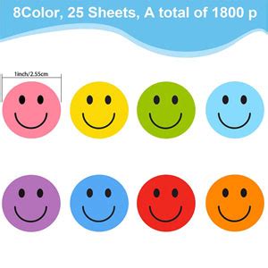 Amazon Smile Face Stickers Pieces Happy Face Stickers In