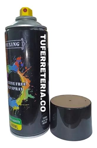 Pintura Alta Temperatura En Aerosol 400ml Waltek Color Negro