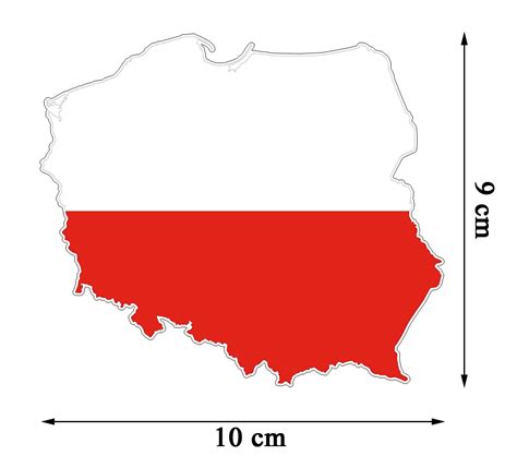 Naklejka Na Samoch D Mapa Polski Flaga Naklejki Pl Za Z Z