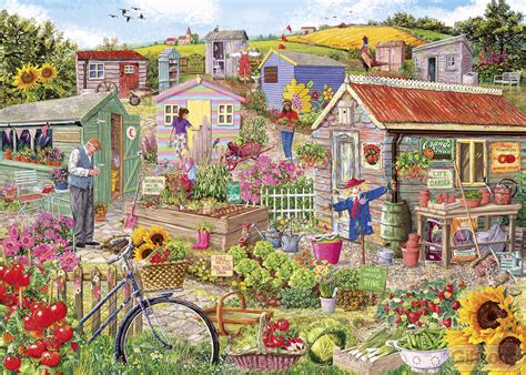 Life On The Allotment 1000 Pieces Gibsons Puzzle Warehouse