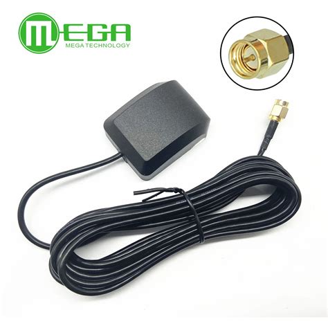 Sma Male Plug Gps Active Antenna Aerial Connector Cable For Car Dash Dvd Head Unit Stereos